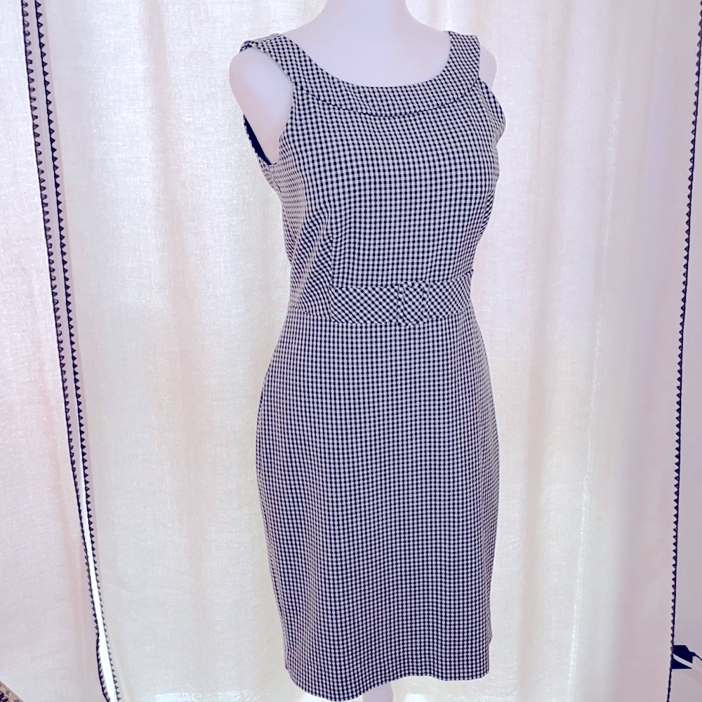 Calvin Klein gingham Brigitte Bardot dress Never Worn